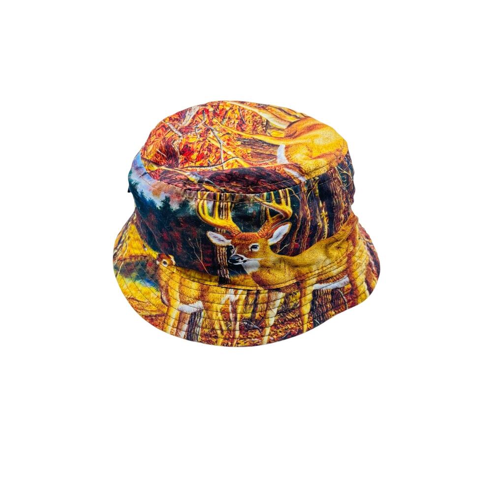 Neff camo forest fall autumn cap fisherman bucket hat